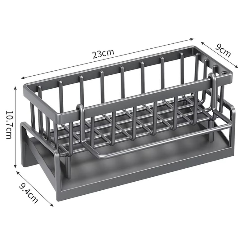 Durable SelfDraining Kitchen Bathroom Sink Storage Rack 5
