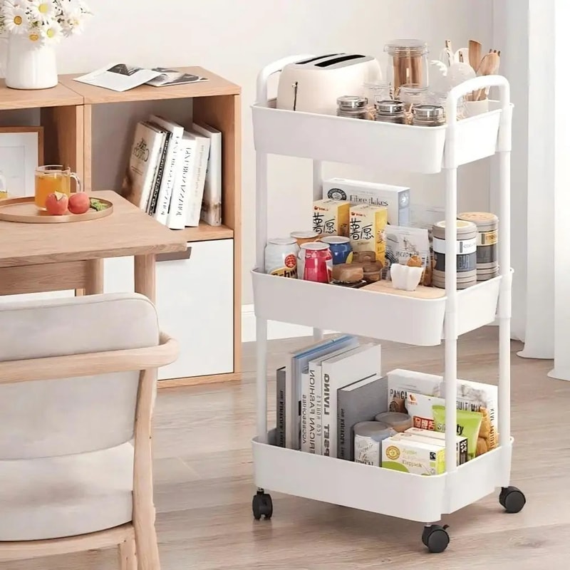 Multi Scene Rolling Storage Cart With Wheels For Kitchen And Home Organizing 1