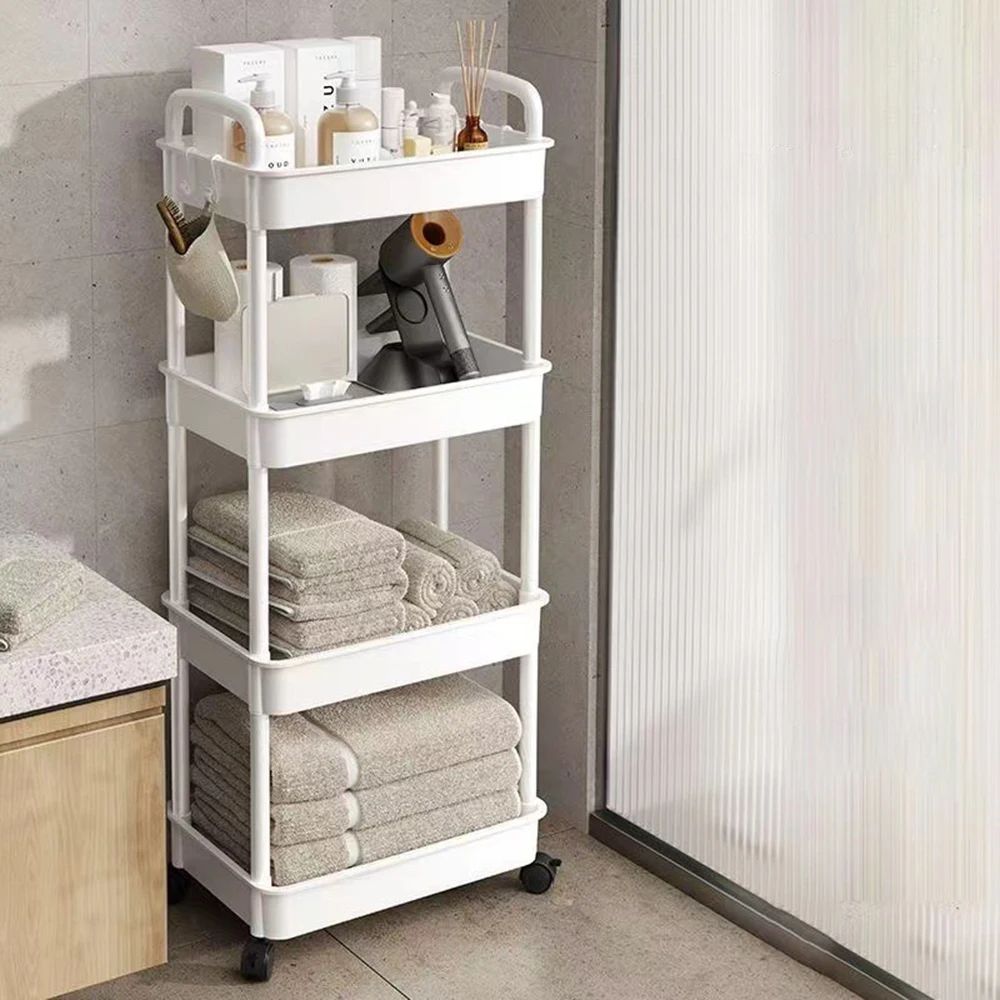 Multi Scene Rolling Storage Cart With Wheels For Kitchen And Home Organizing 5