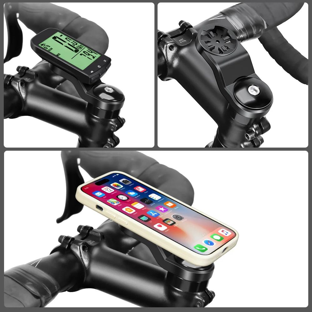 Universal Center Bicycle Phone Holder Handlebar Mount For Cycling And Bike Computers 3