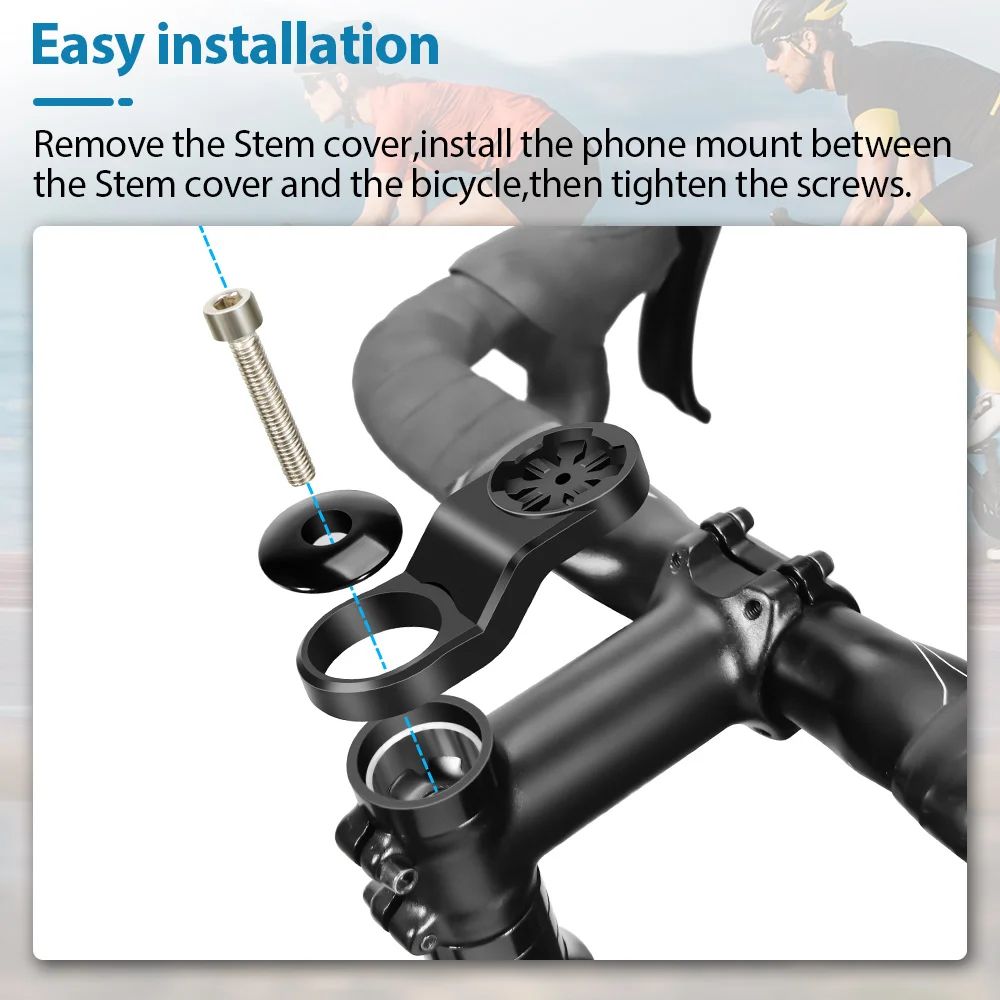 Universal Center Bicycle Phone Holder Handlebar Mount For Cycling And Bike Computers 5