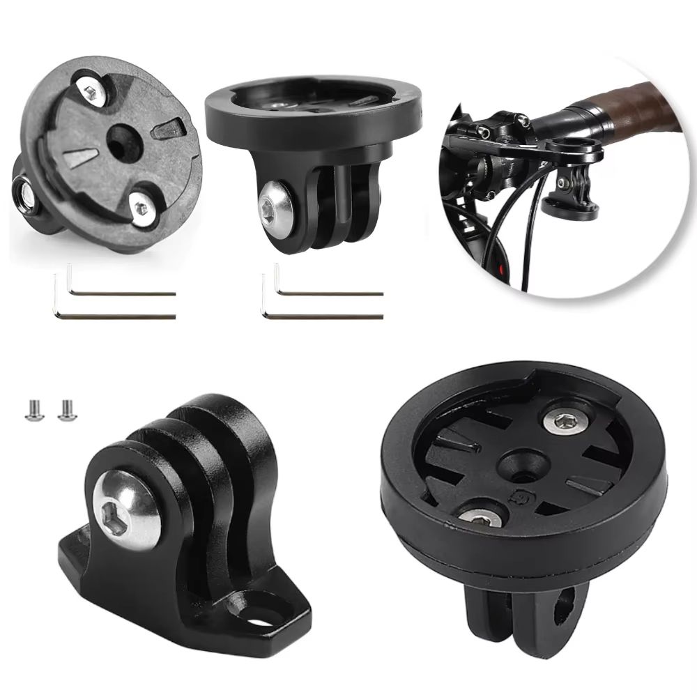 Universal Bicycle Computer Camera Mount Adapter For Garmin GoPro And Headlight Accessories 1