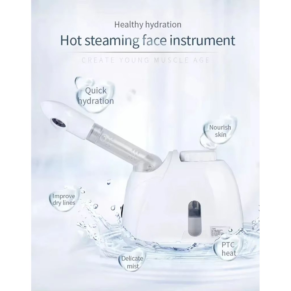 Deep Pore Facial Steamer With Ozone Warm Mist For Home Skin Purifying And Brightening 2