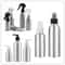MultiSize Aluminum Spray Lotion Bottle Set With Trigger Fine Mist And Pump Sprayer 0
