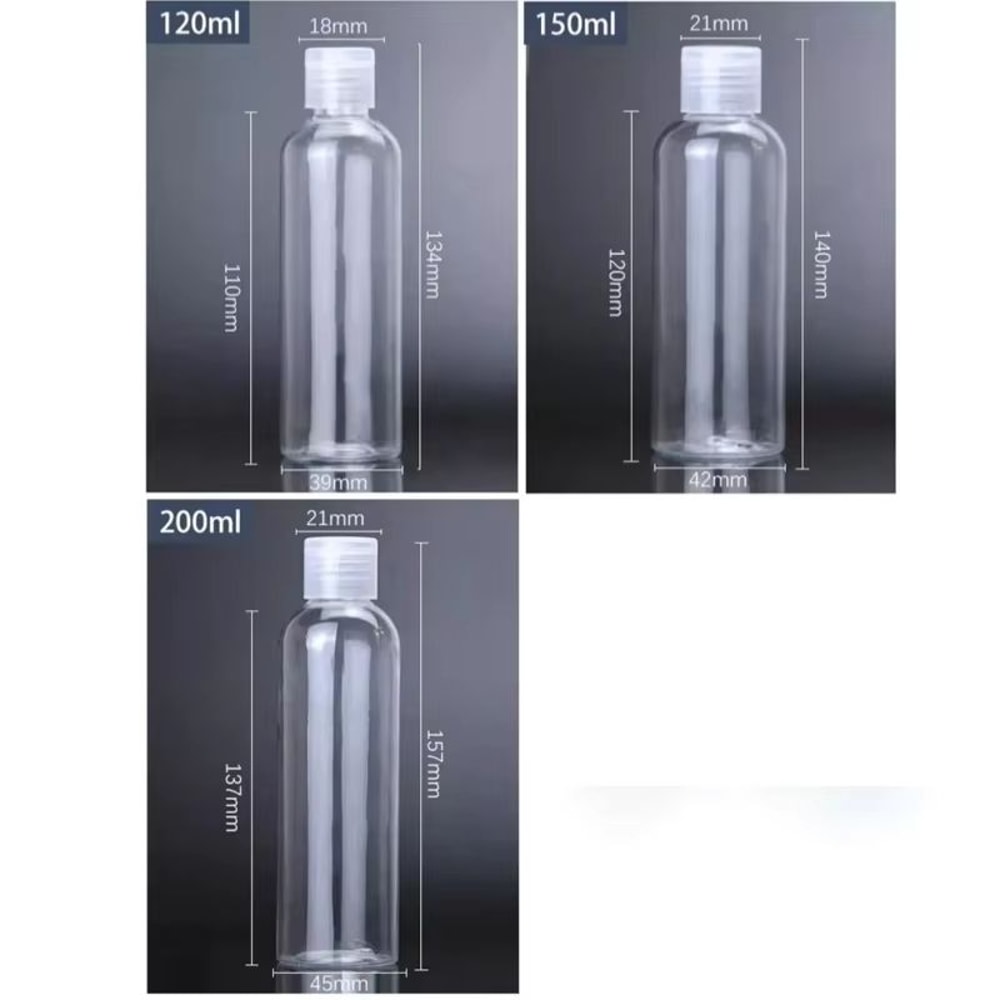 30Piece Plastic Squeeze Bottle Set With Flip Cap PET Travel Containers For Lotion Shampoo And Cosme 4