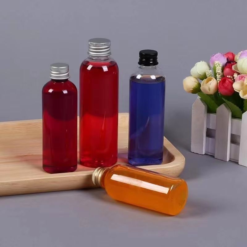 50Piece Clear Plastic Bottle Set With Aluminum Caps For Travel Lotion Shampoo And Cosmetic Storage 4