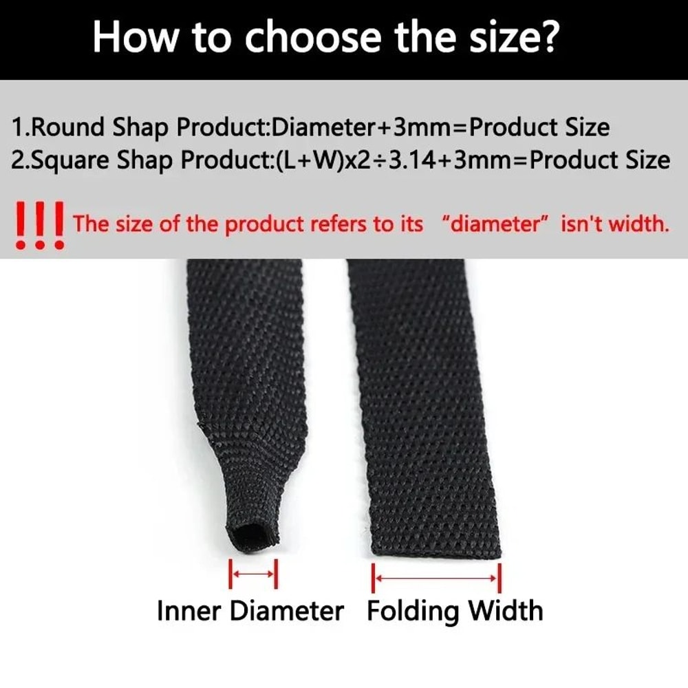 PET Braided Expandable Cable Sleeving HeatShrinkable Wire Wrap Protector 250 Mm 2