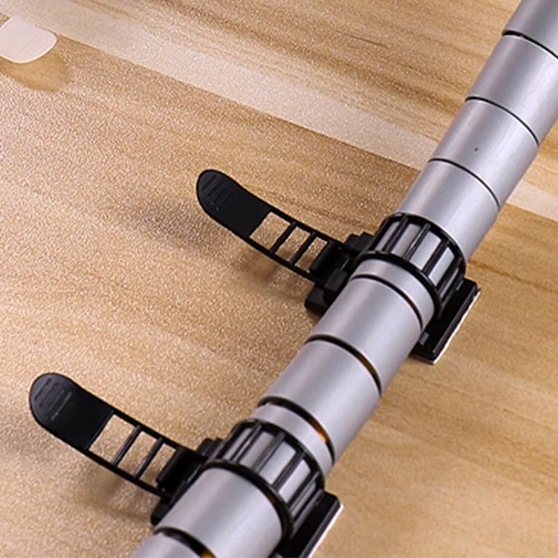 10Piece Under Desk Cable Organizer Clips White USB Wire Holder Set For Desktop Tidy 1