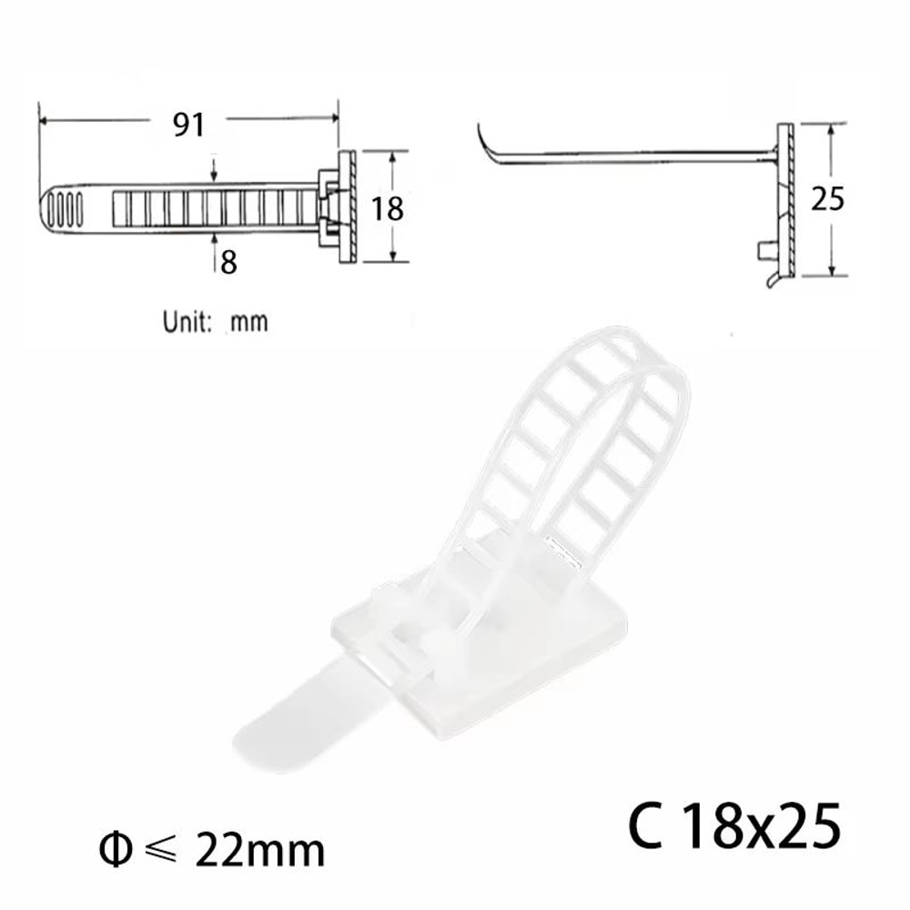 10Piece Under Desk Cable Organizer Clips White USB Wire Holder Set For Desktop Tidy 16