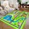 Interactive City Highway Play Mat NonSlip Educational Floor Rug For Toy Cars 8