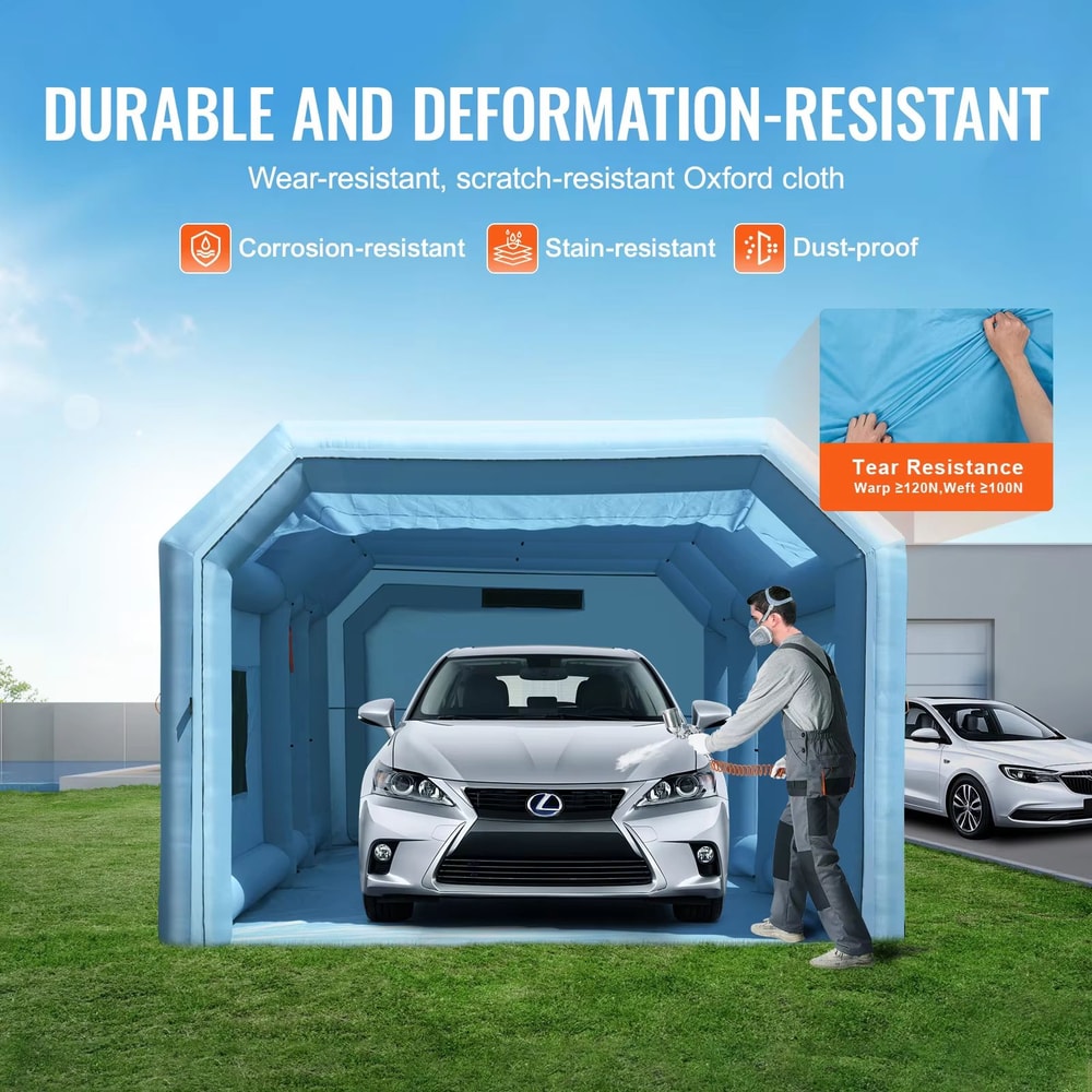 ProShield Inflatable Spray Paint Booth With Blower And Filtration System 3