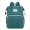 MamaEase Large Capacity Mommy Diaper Backpack With Baby Bed Changing Mat 7