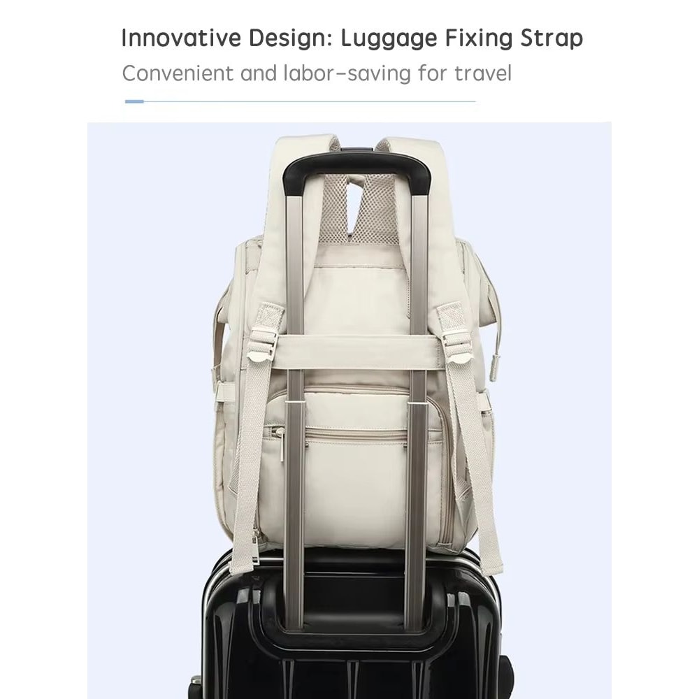 AquaTote Waterproof Baby Nappy Backpack With Stroller Hooks 5