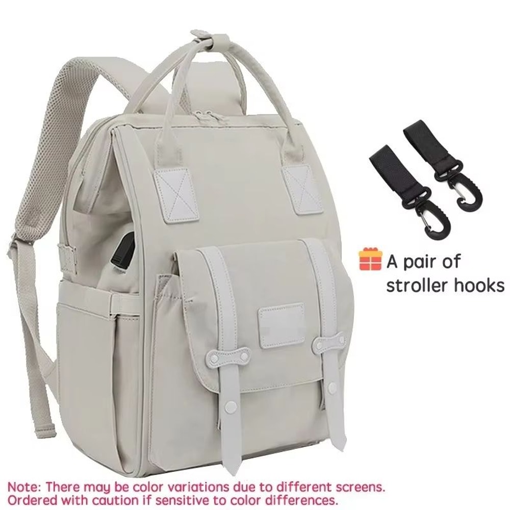 AquaTote Waterproof Baby Nappy Backpack With Stroller Hooks 6