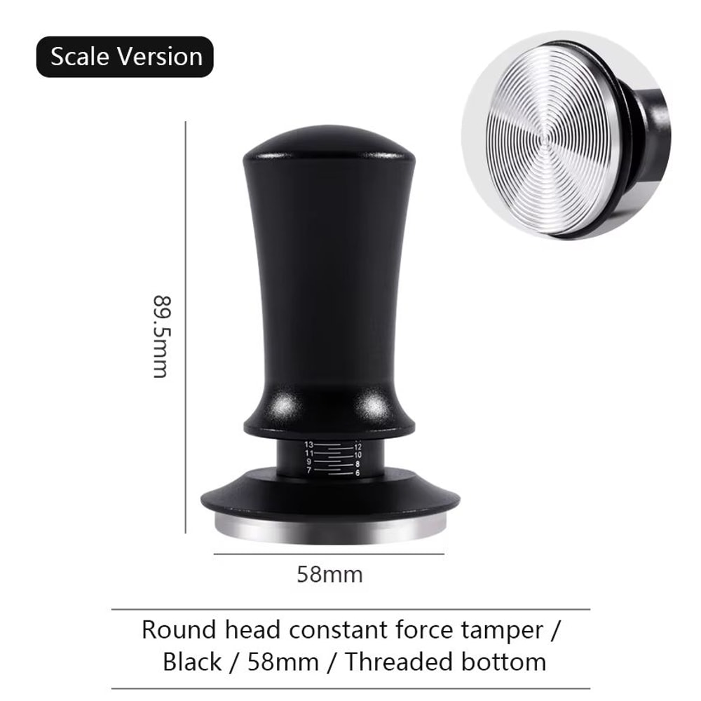 Calibrated Constant Pressure Espresso Tamper 515458mm Stainless Steel Tool 11