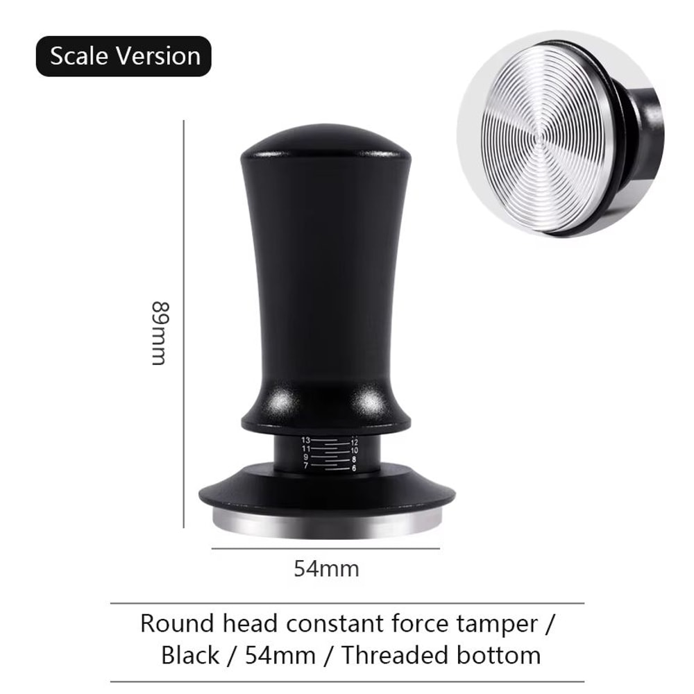 Calibrated Constant Pressure Espresso Tamper 515458mm Stainless Steel Tool 8