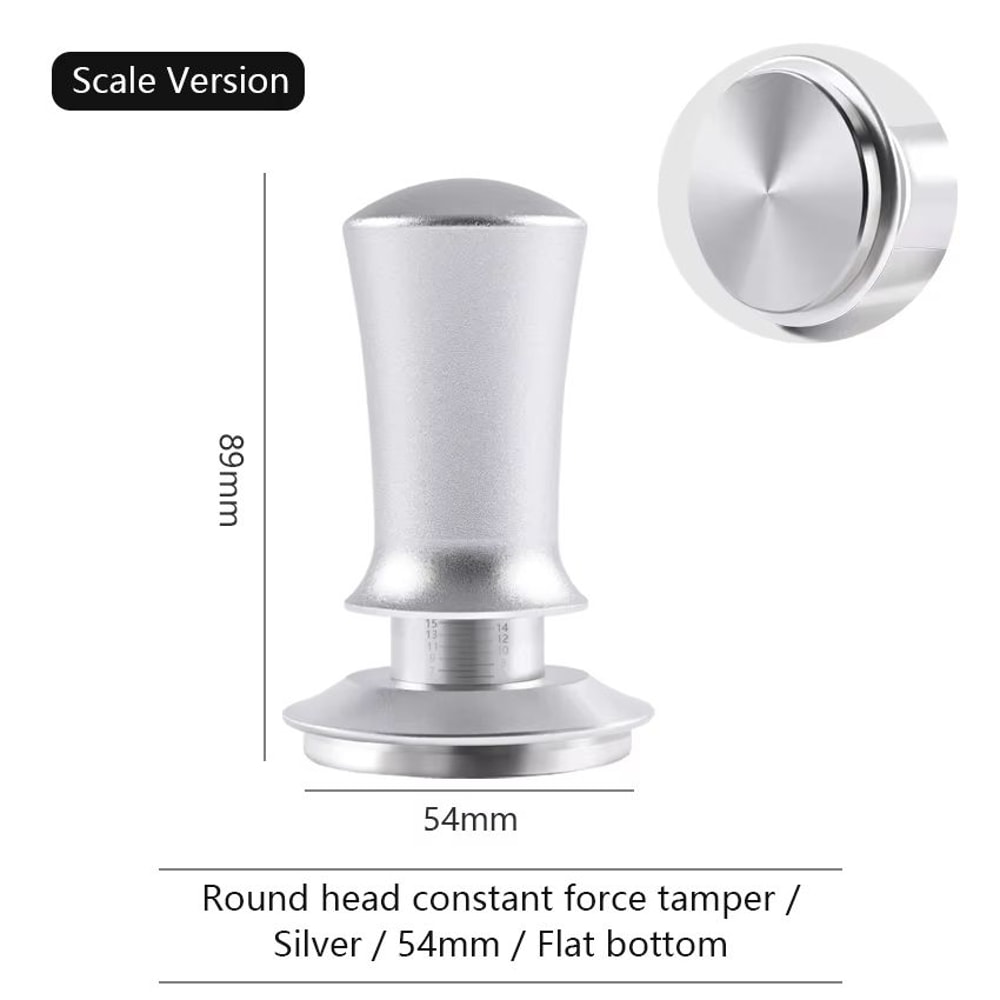 Calibrated Constant Pressure Espresso Tamper 515458mm Stainless Steel Tool 18