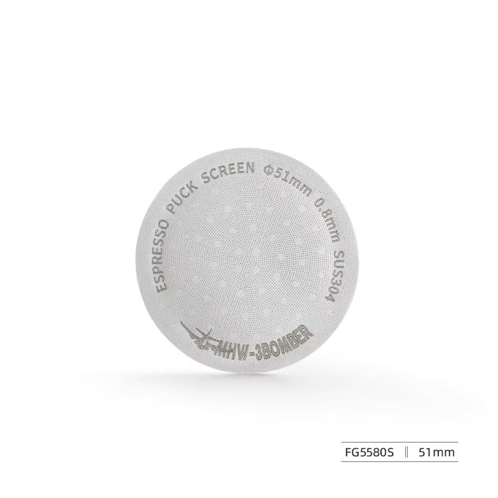 MHW 3BOMBER Titanium Coated Espresso Puck Screen 08mm Reusable Filter 51 53 585mm 11