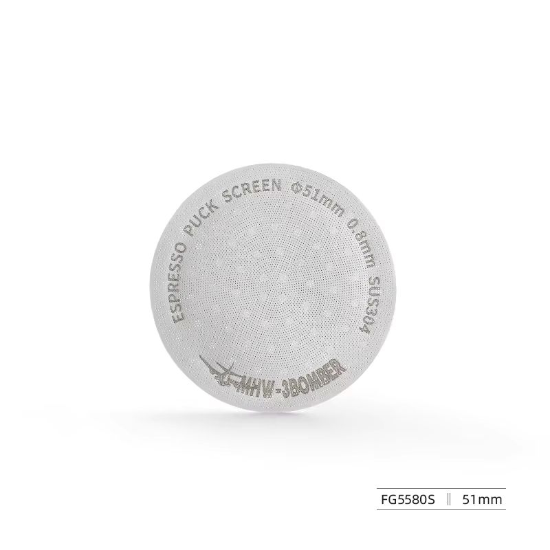 MHW 3BOMBER Titanium Coated Espresso Puck Screen 08mm Reusable Filter 51 53 585mm 11