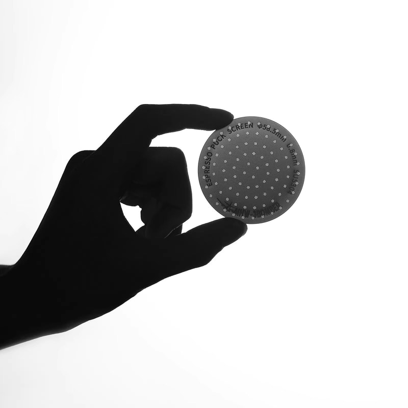 MHW 3BOMBER Titanium Coated Espresso Puck Screen 08mm Reusable Filter 51 53 585mm 3