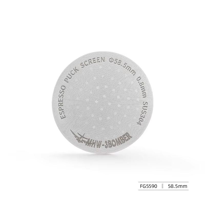 MHW 3BOMBER Titanium Coated Espresso Puck Screen 08mm Reusable Filter 51 53 585mm 7