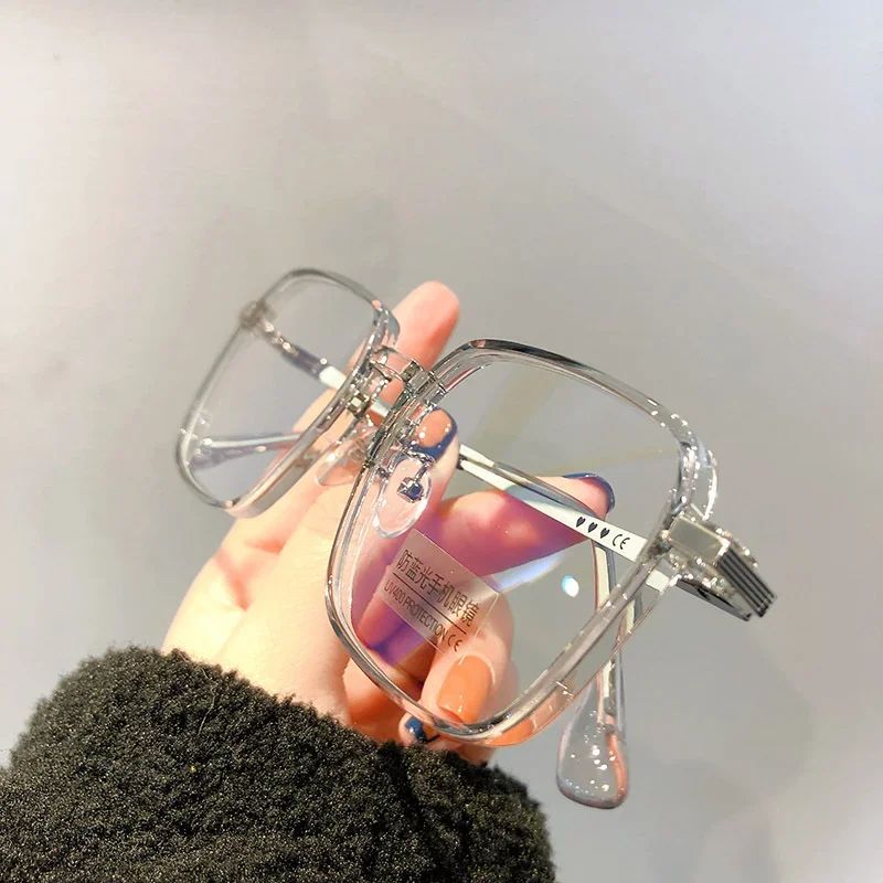 HighDefinition AntiBlue Light Reading Glasses Transparent Frame Unisex Eyewear 4