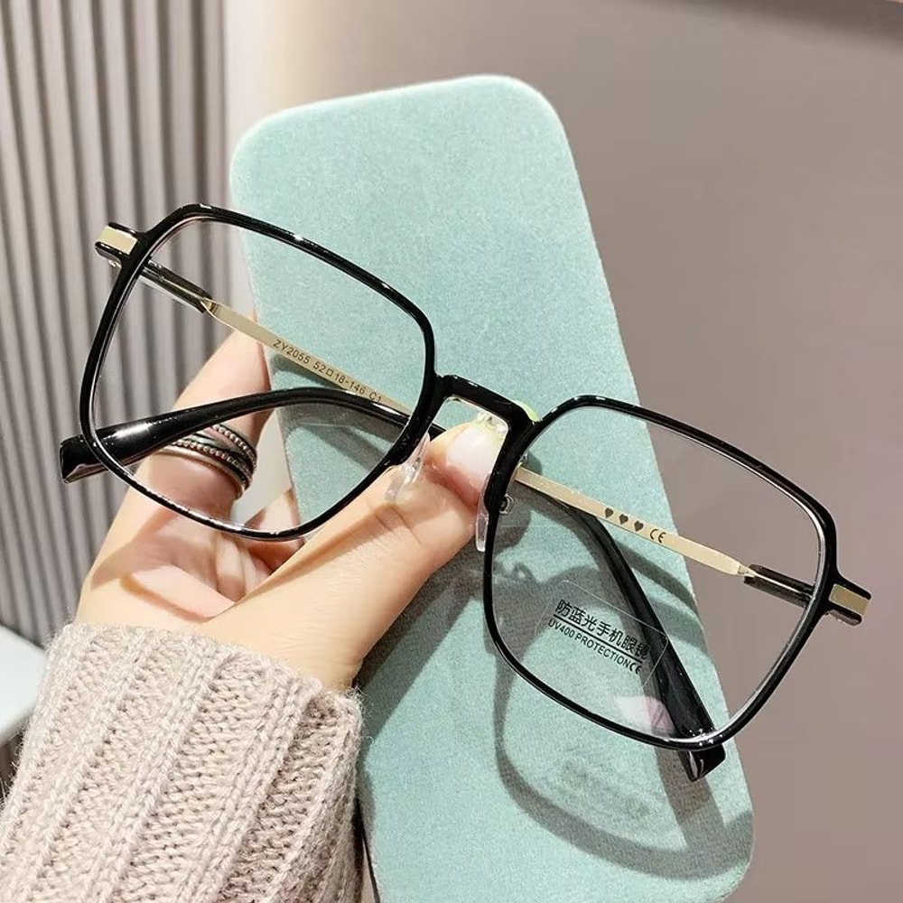 HighDefinition AntiBlue Light Reading Glasses Transparent Frame Unisex Eyewear 7