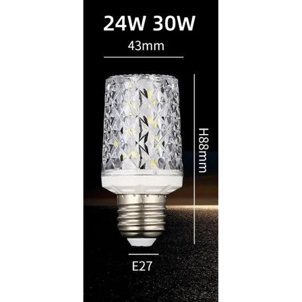 No Flicker LED Corn Bulb 5730 SMD High Output Lamp AC85265V E27 E14 B22 1