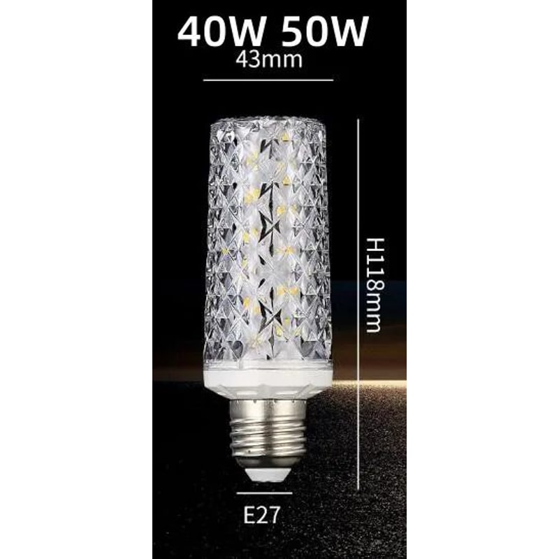 No Flicker LED Corn Bulb 5730 SMD High Output Lamp AC85265V E27 E14 B22 3