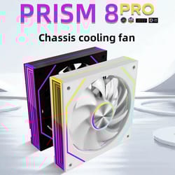 metalfish prism 8 pro 120mm argb case fan 5v 3 pin sync quiet cooling 1200rpm