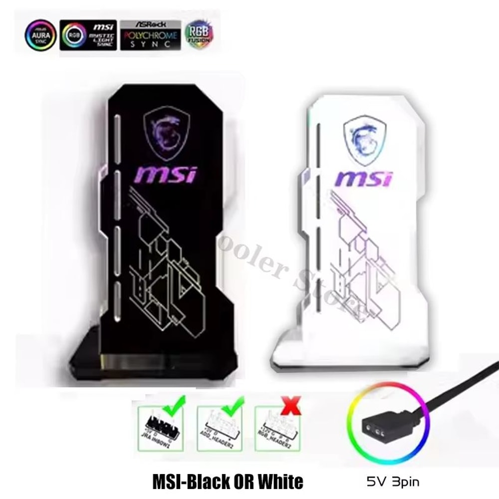 Faith Luminous ARGB Vertical GPU Holder Graphics Card Jack Bracket 9