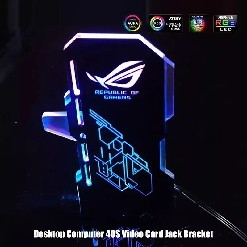 Faith Luminous ARGB Vertical GPU Holder Graphics Card Jack Bracket 3