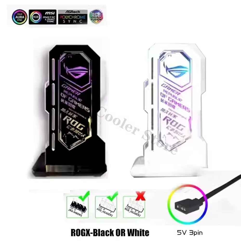 Faith Luminous ARGB Vertical GPU Holder Graphics Card Jack Bracket 7
