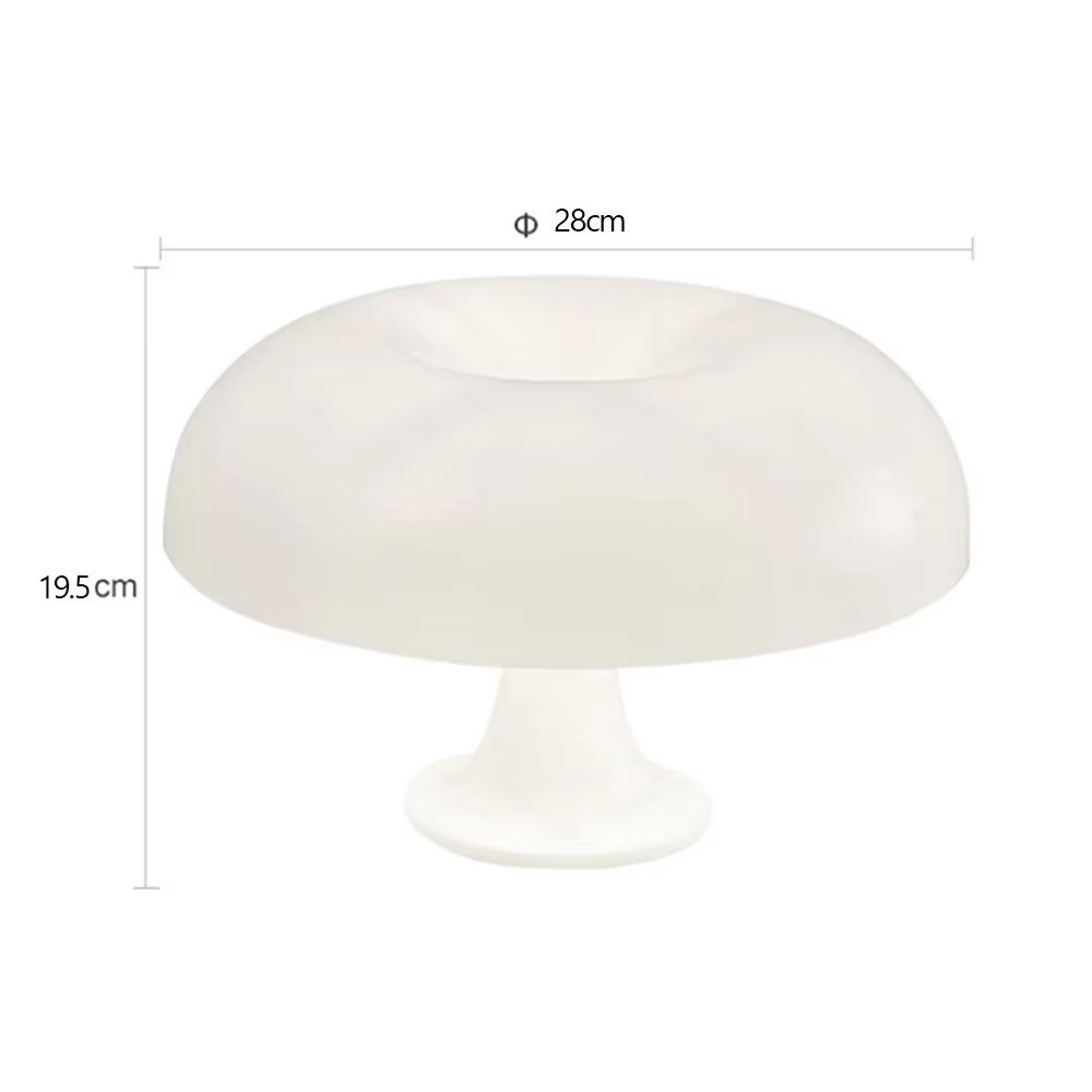 Minimalist Modern Orange Mushroom Table Lamp Danish Designer Style 5