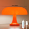 Minimalist Modern Orange Mushroom Table Lamp Danish Designer Style 15