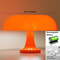 Minimalist Modern Orange Mushroom Table Lamp Danish Designer Style 16