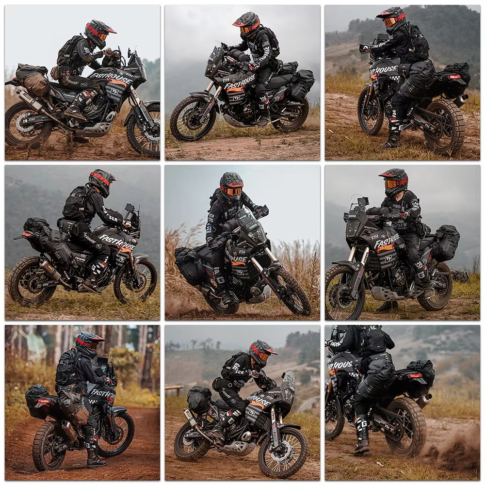 Rhinowalk Waterproof Motorcycle Saddle Bags 2 Piece Universal Side Pannier Set 476gal 740gal 1268ga 1