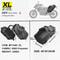 Rhinowalk Waterproof Motorcycle Saddle Bags 2 Piece Universal Side Pannier Set 476gal 740gal 1268ga 8