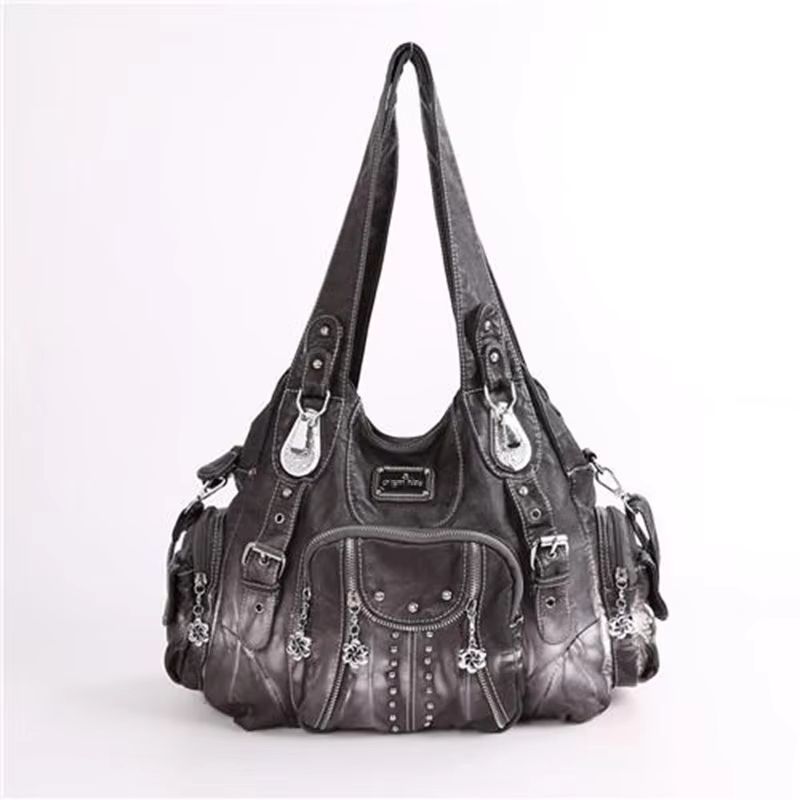 Angelkiss PU Leather Womens Handbag Shoulder Bag Large Fashion Satchel 10