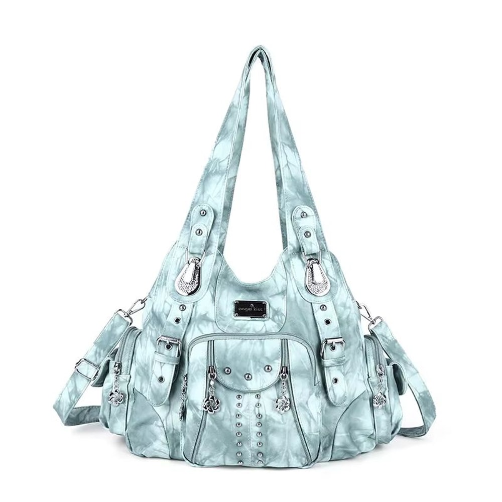 Angelkiss PU Leather Womens Handbag Shoulder Bag Large Fashion Satchel 14