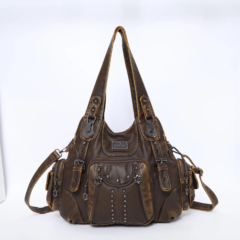 Angelkiss PU Leather Womens Handbag Shoulder Bag Large Fashion Satchel 1