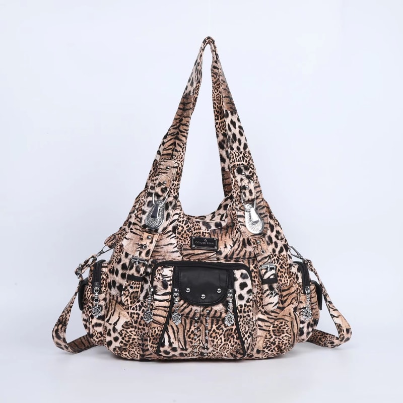 Angelkiss PU Leather Womens Handbag Shoulder Bag Large Fashion Satchel 17