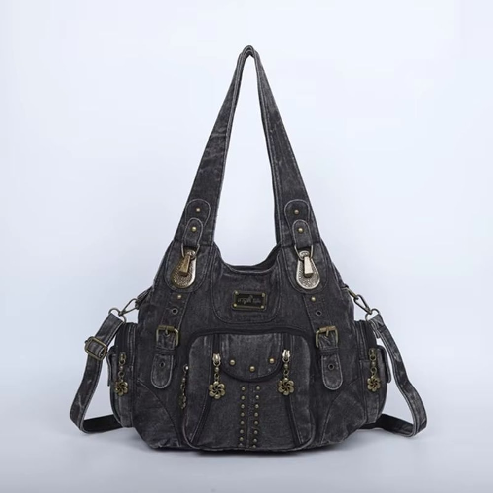 Angelkiss PU Leather Womens Handbag Shoulder Bag Large Fashion Satchel 23