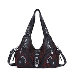 angelkiss leopard print women's shoulder bag top-handle satchel large tote purse