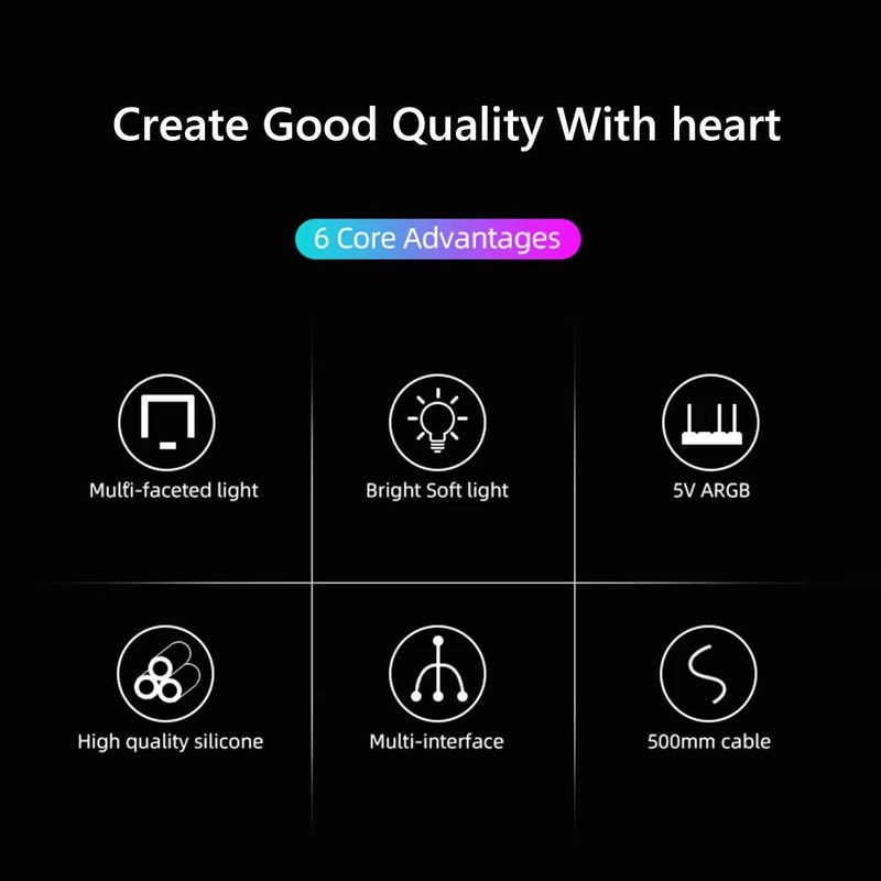 5V ARGB Flexible Motherboard Light Bar 26 LED Silicone Strip 3 Pin 4 Pin Sync Ready 4