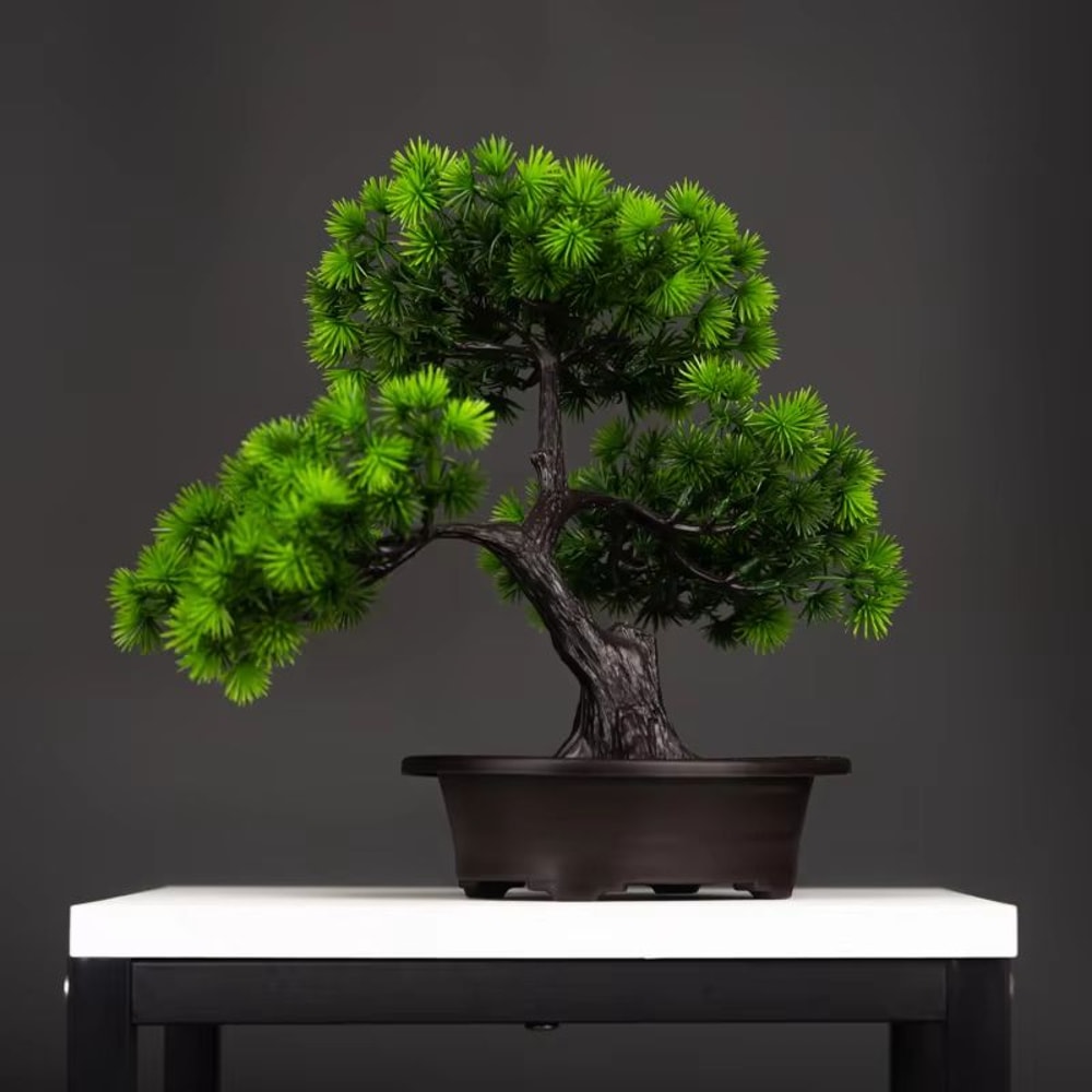 1063in Artificial Pine Bonsai Tree Desktop Decoration Faux Plant Ornament 2