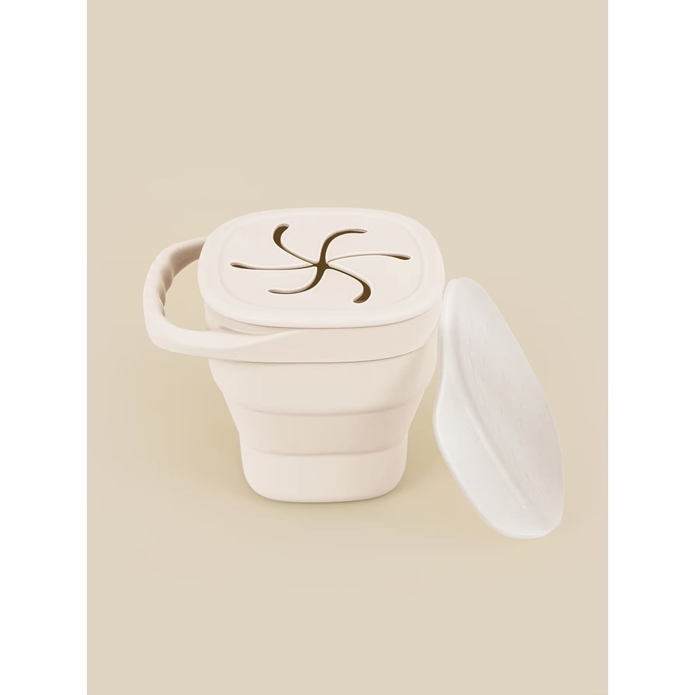 Portable Baby Silicone Snack Cup Soft Silicone Snack Box For Boys Girls 8