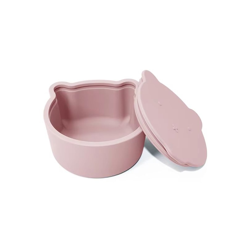 Baby Cartoon Silicone Snack Cup Portable Food Storage Box With Soft Lid BPA Free 9