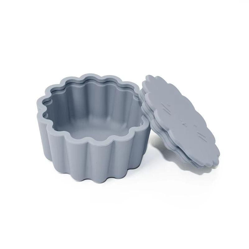 Baby Cartoon Silicone Snack Cup Portable Food Storage Box With Soft Lid BPA Free 14