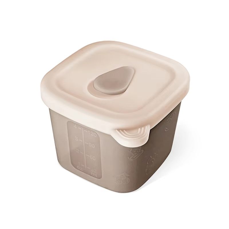 4 Fl Oz Silicone Baby Food Storage Container Reusable Freezer Safe Infant Snack Puree Pot 11
